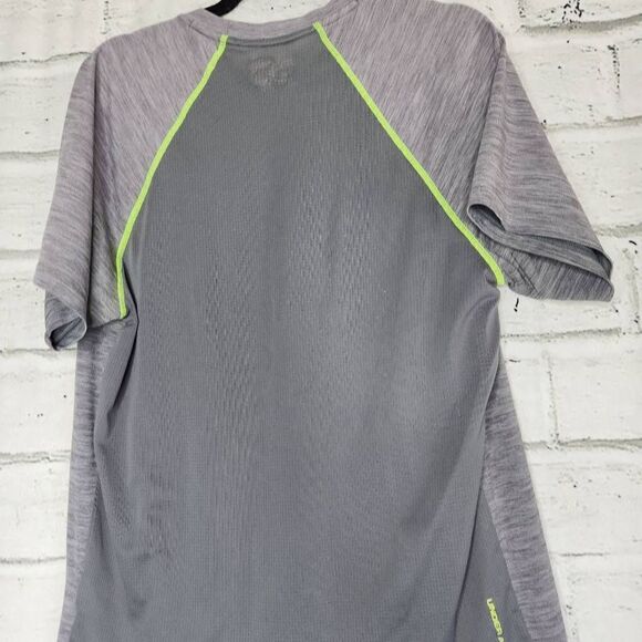 Under Armour Heat Gear Mens Short Sleeve Shirt Size XL Gray Workout Top - Picture 7 of 10